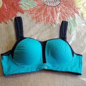 Soma Teal and Black Women's Sports Bra Size 34B